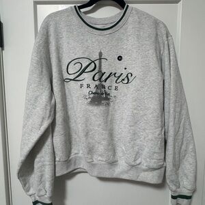Hollister Gray Paris France Women's Sweater